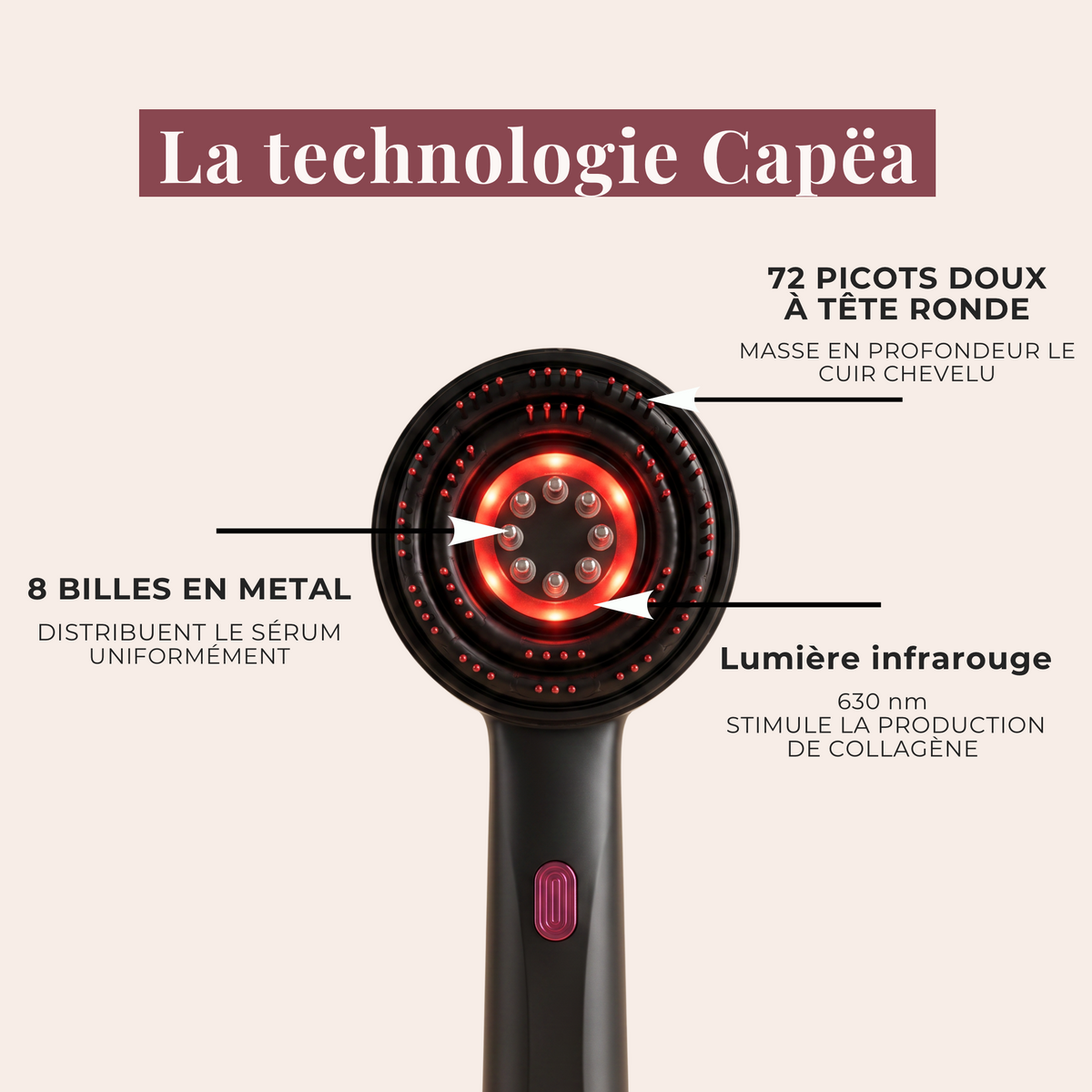Brosse 3 en 1 anti chute
