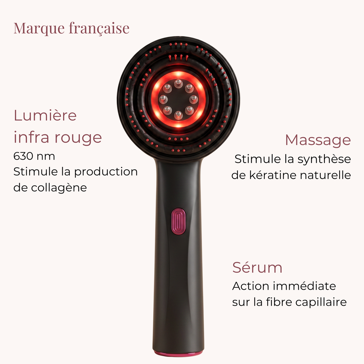 Brosse 3 en 1 anti chute