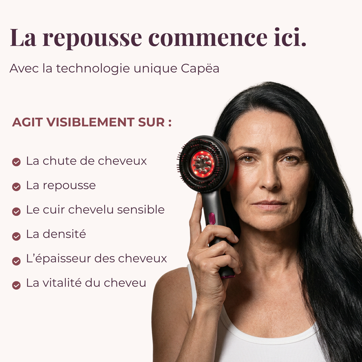 Brosse 3 en 1 anti chute