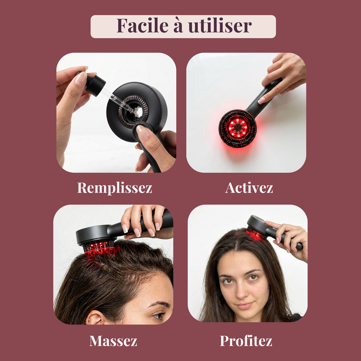 Brosse 3 en 1 anti chute